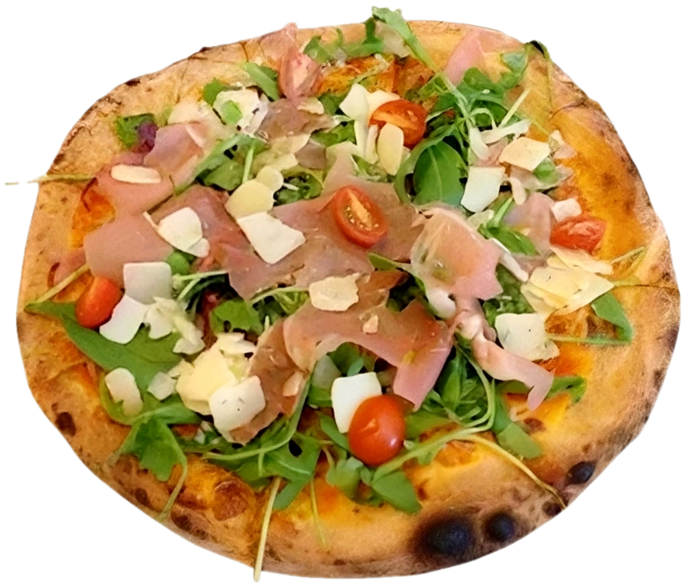 Pizza Crudo e Rucola